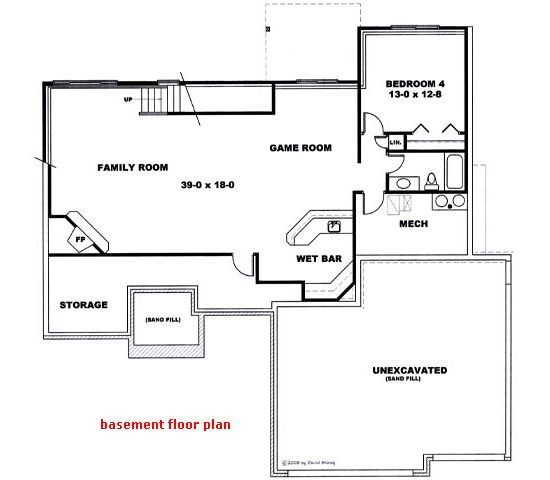 house plan #081717 (basement)